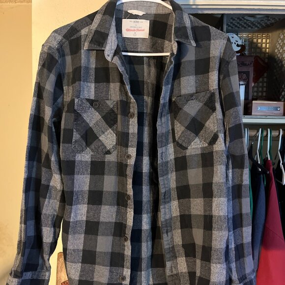 Urban Pipeline Men's Ultimate Flannel Shirt Black Grey Size‎ Men's M See Flaws - Picture 1 of 8